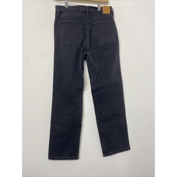 Duer Mens 30x27 Black Denim Jeans Button Fly Skinny Leg - Picture 6 of 6